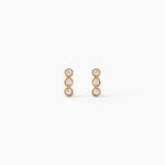 Boucles D'Oreilles Puces Emerica Plaqu&eacute; Or Jaune Oxyde De Zirconium - Puces Femme | Marc Orian