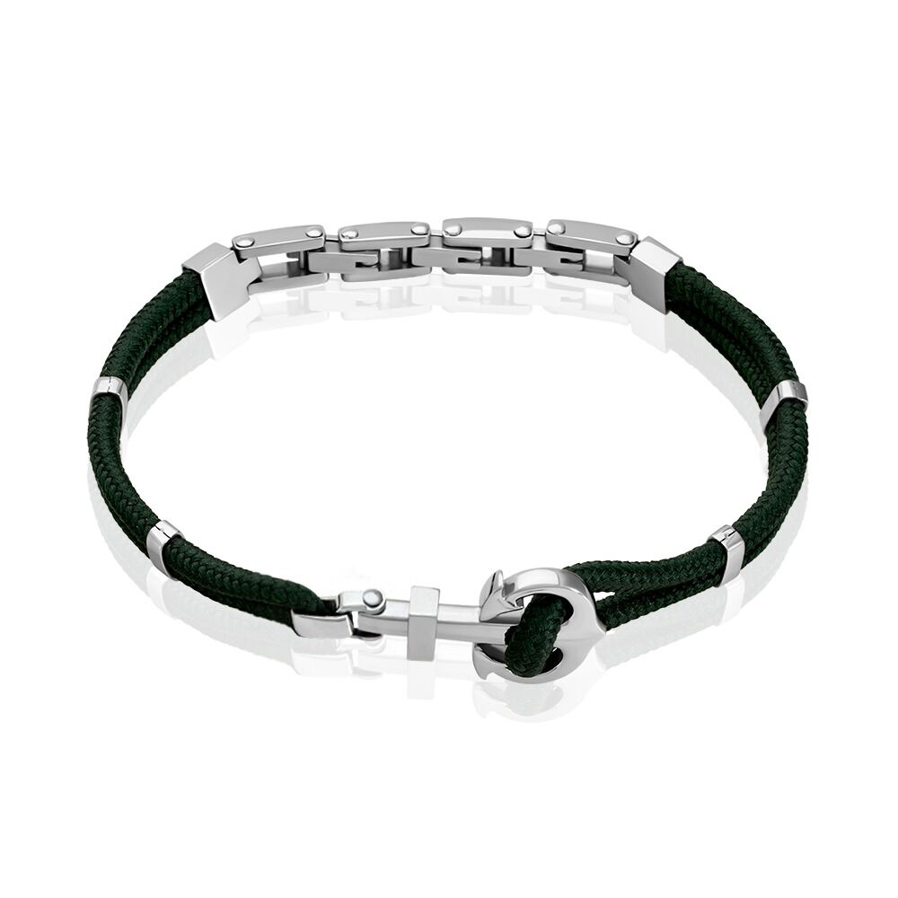 Bracelet Analya Acier Blanc - Bracelets cordons Homme | Marc Orian