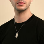 Collier Eutrope Acier Blanc - Colliers fantaisie Homme | Marc Orian