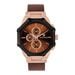 Montre Montignac Octongon Multifonction Marron - Montres étanches Homme | Marc Orian