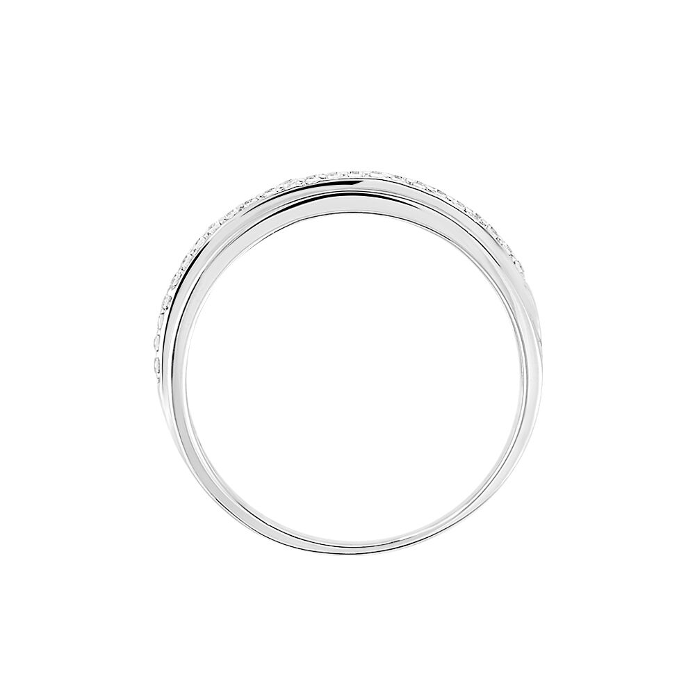 Bague Morrigan Or Blanc Oxyde De Zirconium - Bagues avec pierre Femme | Marc Orian