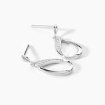 Boucles D'oreilles Pendantes Maritie Argent Blanc Oxyde De Zirconium - Pendantes Femme | Marc Orian