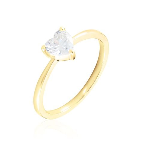 Bague Solitaire Or Jaune Idelle Oxyde De Zirconium - Solitaires Femme | Marc Orian