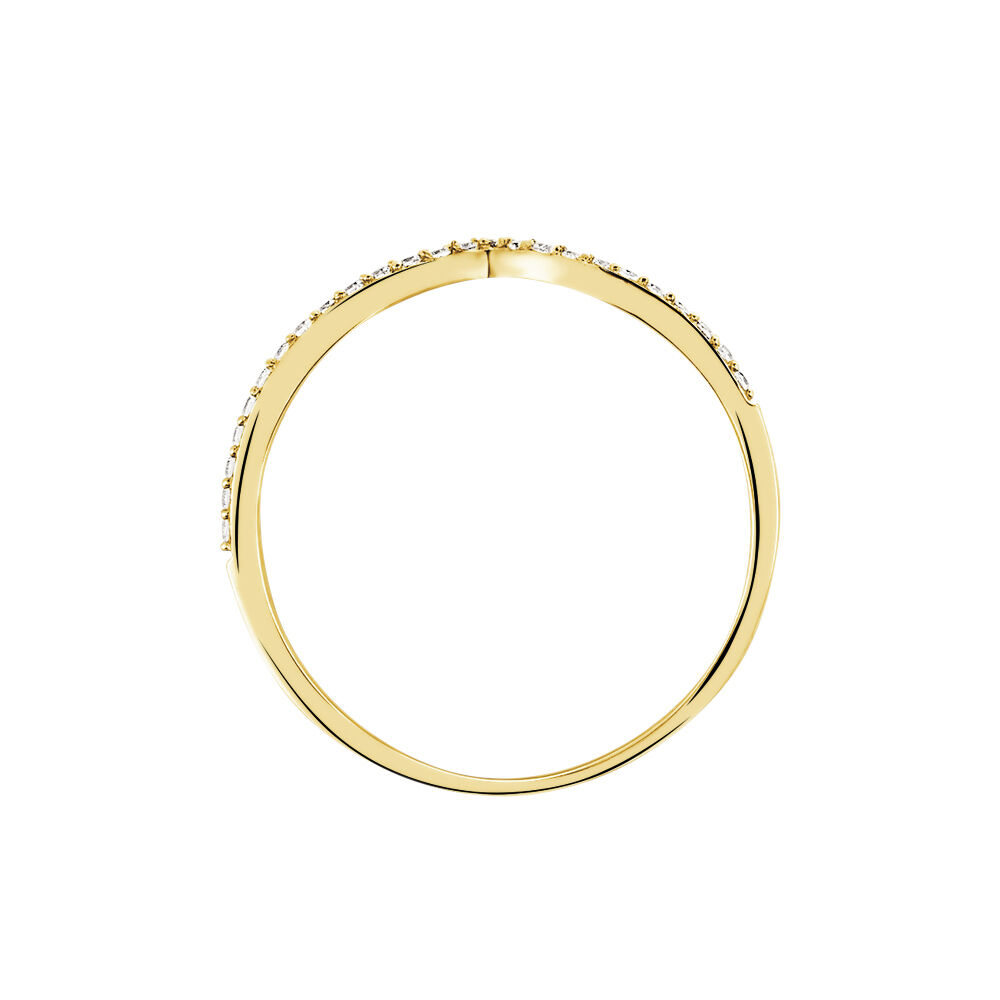 Bague Dounia Or Jaune Oxyde De Zirconium - Bagues avec pierre Femme | Marc Orian