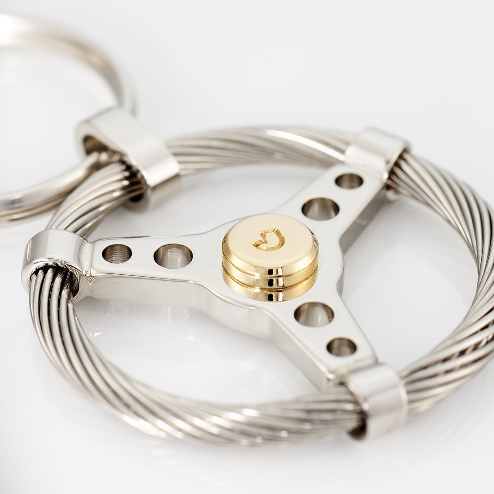 Porte Clefs Mariemeae Acier Bicolore -  Homme | Marc Orian