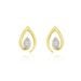 Boucles D'oreilles Or Jaune Sheilana Diamants - Puces Femme | Marc Orian