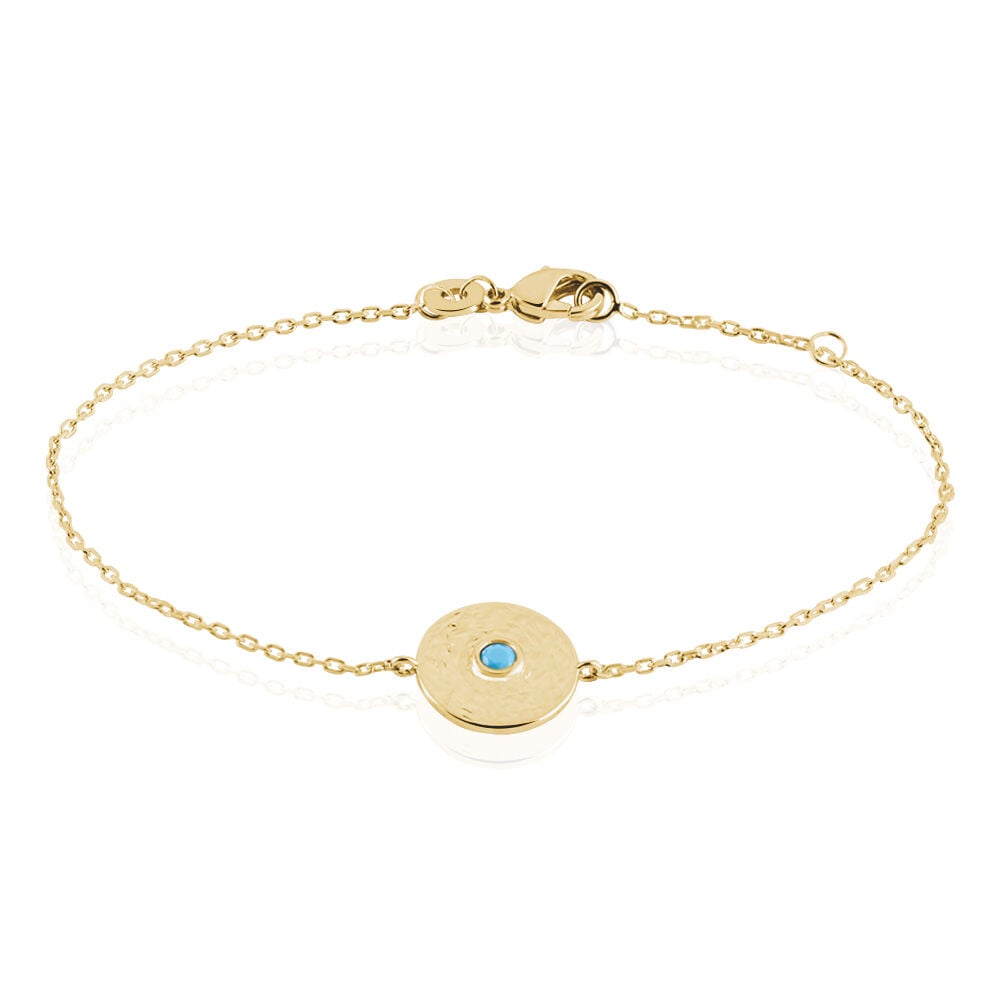 Bracelet Plaqu&eacute; Or Jaune Zoila Pierre De Synthese - Bracelets fantaisie Femme | Marc Orian