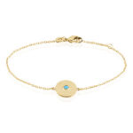 Bracelet Plaqu&eacute; Or Jaune Zoila Pierre De Synthese - Bracelets fantaisie Femme | Marc Orian