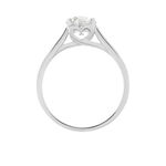 Bague Solitaire Vicoeuria Or Blanc Diamant Synth&eacute;tique - Parures de mariage Femme | Marc Orian