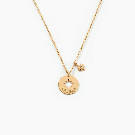 Collier Edythe Plaqué Or Jaune Oxyde De Zirconium - Colliers avec pierres Femme | Marc Orian