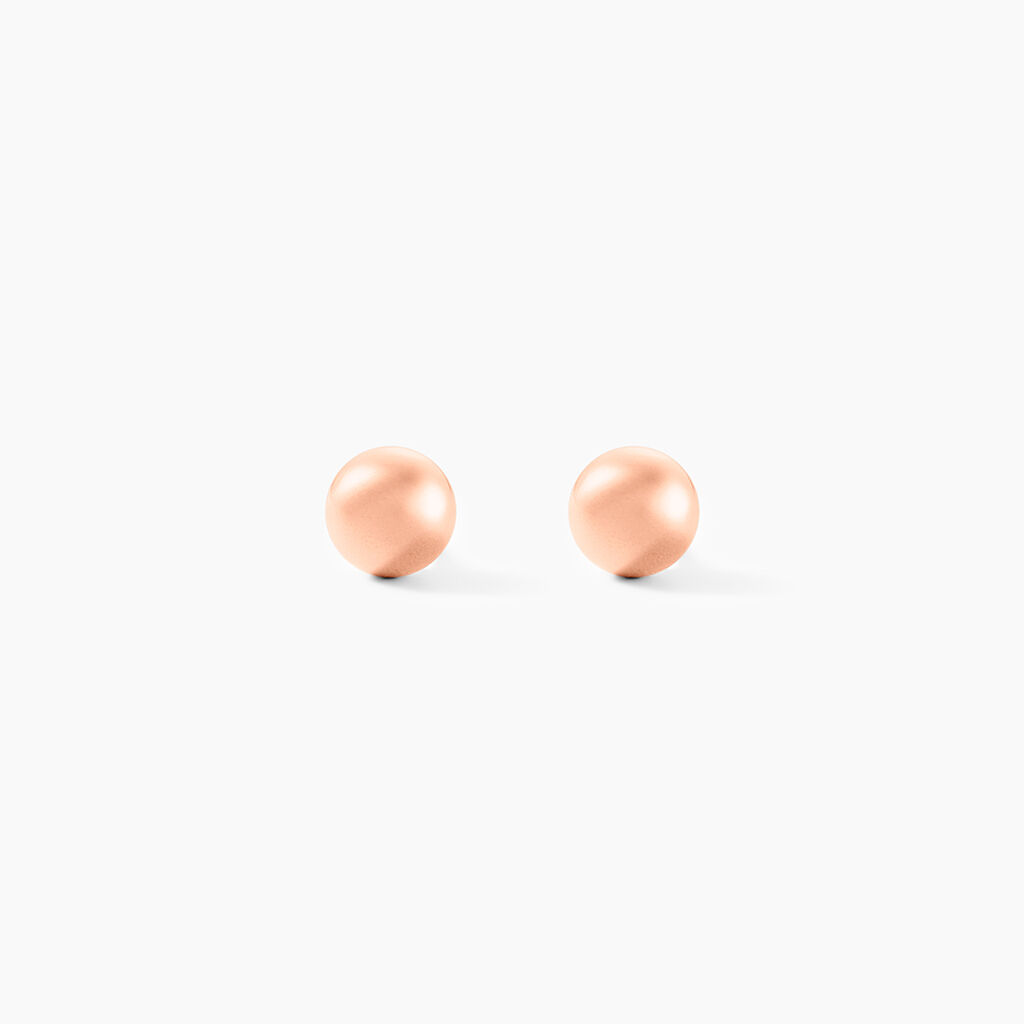 Boucles D'oreilles Puces Fidelia Boule Or Rose - Puces Femme | Marc Orian