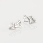 Boucles D'oreilles Puces Joy Or Blanc Diamant - Puces Femme | Marc Orian