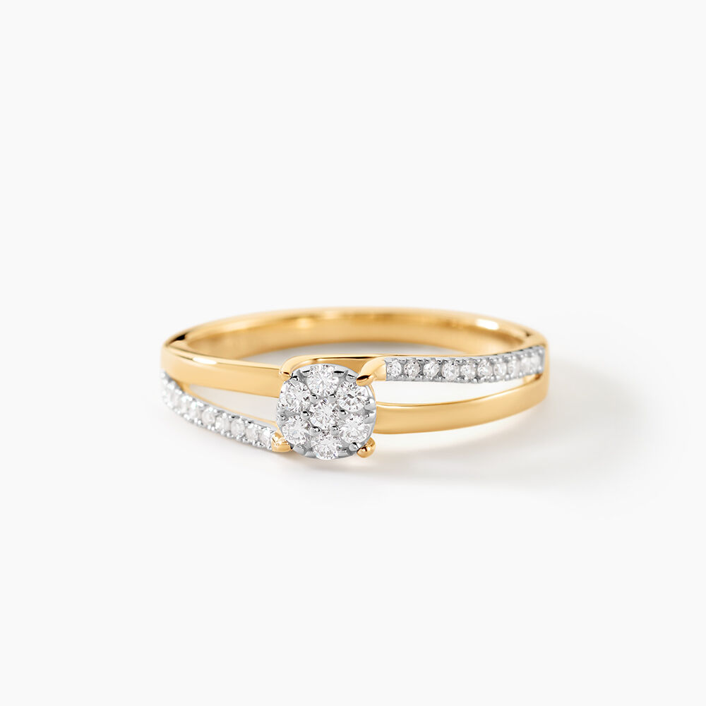 Bague Or Jaune Josane Diamants - Parures de mariage Femme | Marc Orian