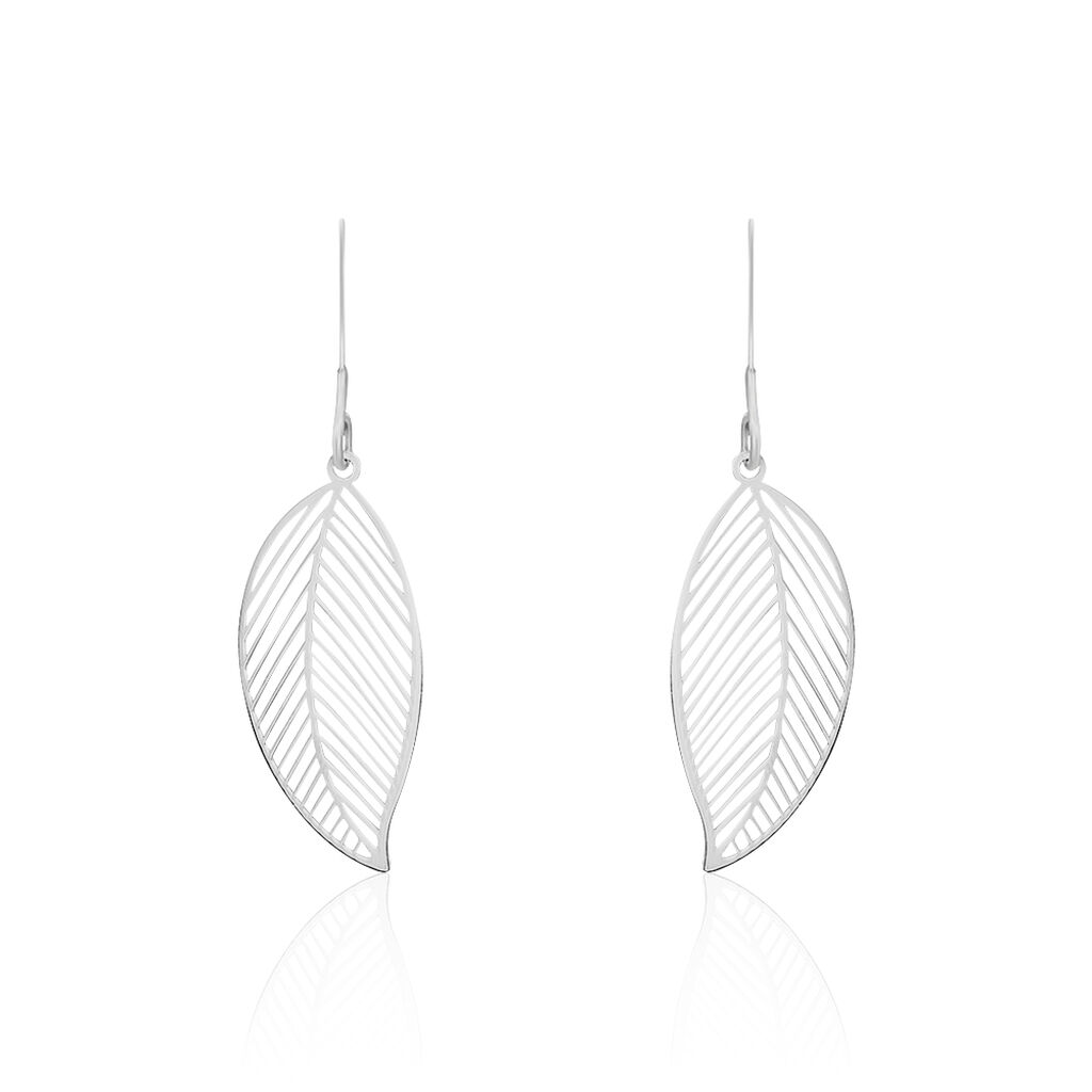 Boucles D'oreilles Pendantes Fanni Argent Blanc - Pendantes Femme | Marc Orian