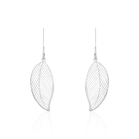 Boucles D'oreilles Pendantes Fanni Argent Blanc - Pendantes Femme | Marc Orian