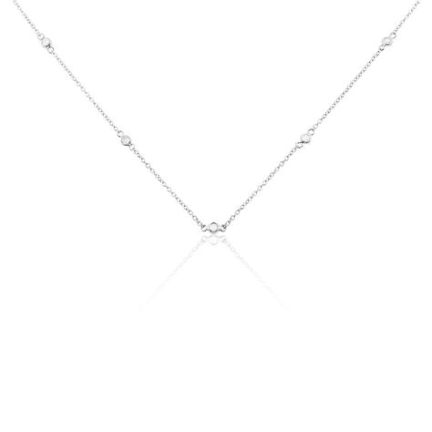 Collier Vashti Argent Blanc Oxyde De Zirconium - Colliers Femme | Marc Orian