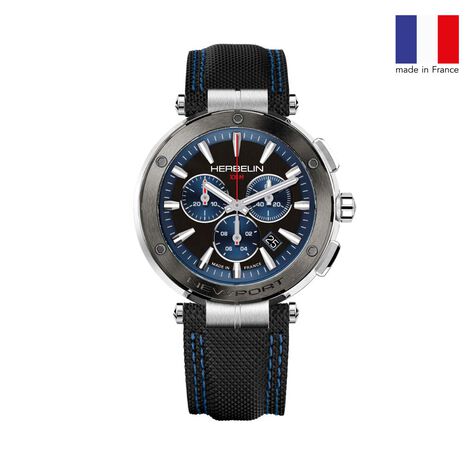 Montre Michel Herbelin Newport Noir Et Bleu - Montres sport Homme | Marc Orian