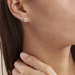 Demi Cr&eacute;oles Or Blanc Jacobea Oxyde De Zirconium - Cr&eacute;oles Femme | Marc Orian