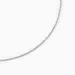Cha&icirc;ne Ilan Maille For&ccedil;at Ronde Or Blanc - Chaines Femme | Marc Orian