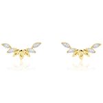 Boucles D'oreilles Puces Miyako Or Jaune Oxyde De Zirconium - Puces Femme | Marc Orian