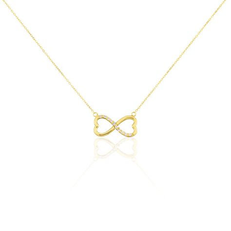 Collier Or Jaune Ilyas Oxyde De Zirconium - Colliers avec pierres Femme | Marc Orian