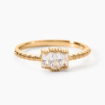 Bague Valentyne Plaque Or Jaune Oxyde De Zirconium - Bijoux fantaisie Femme | Marc Orian