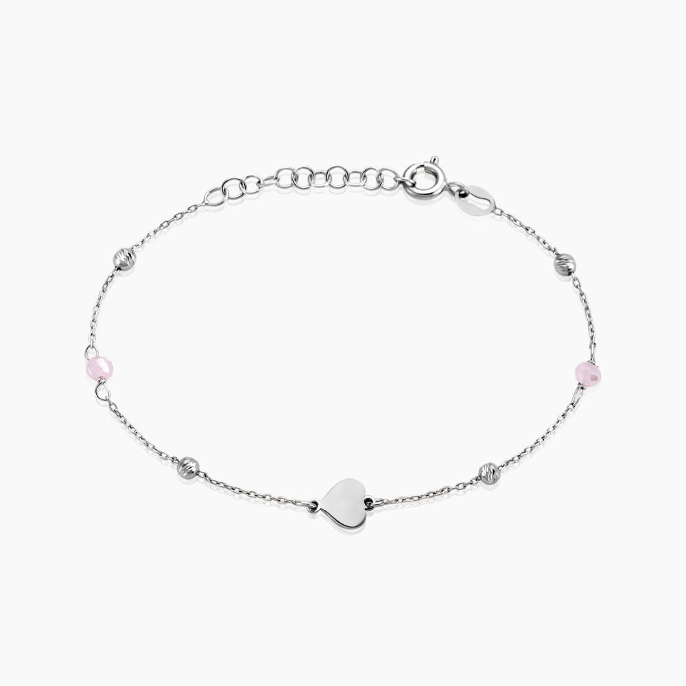 Bracelet Onelia Argent Blanc Cristal - Bracelets chaînes Femme | Marc Orian