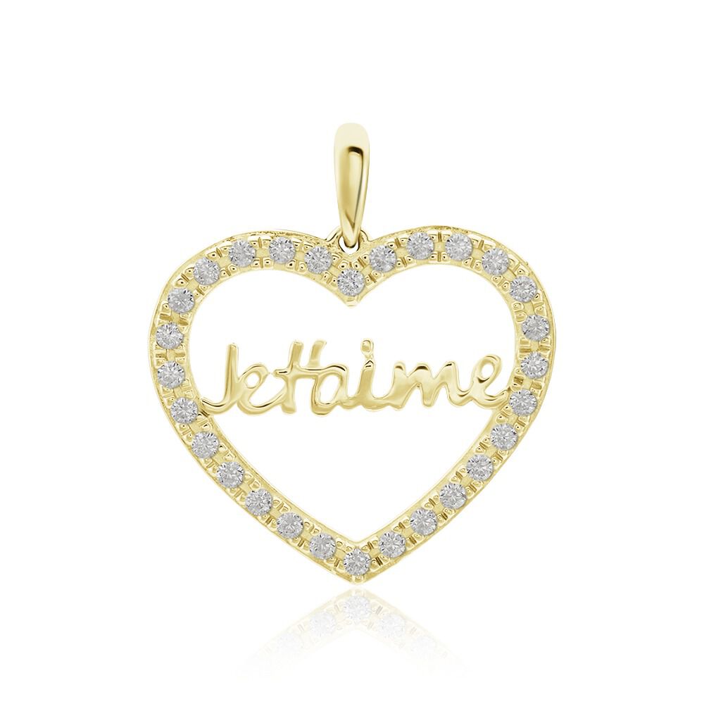 Pendentif Or Jaune Derry Oxyde De Zirconium - Pendentifs Femme | Marc Orian