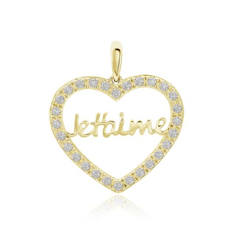 Pendentif Or Jaune Derry Oxyde De Zirconium - Pendentifs Femme | Marc Orian