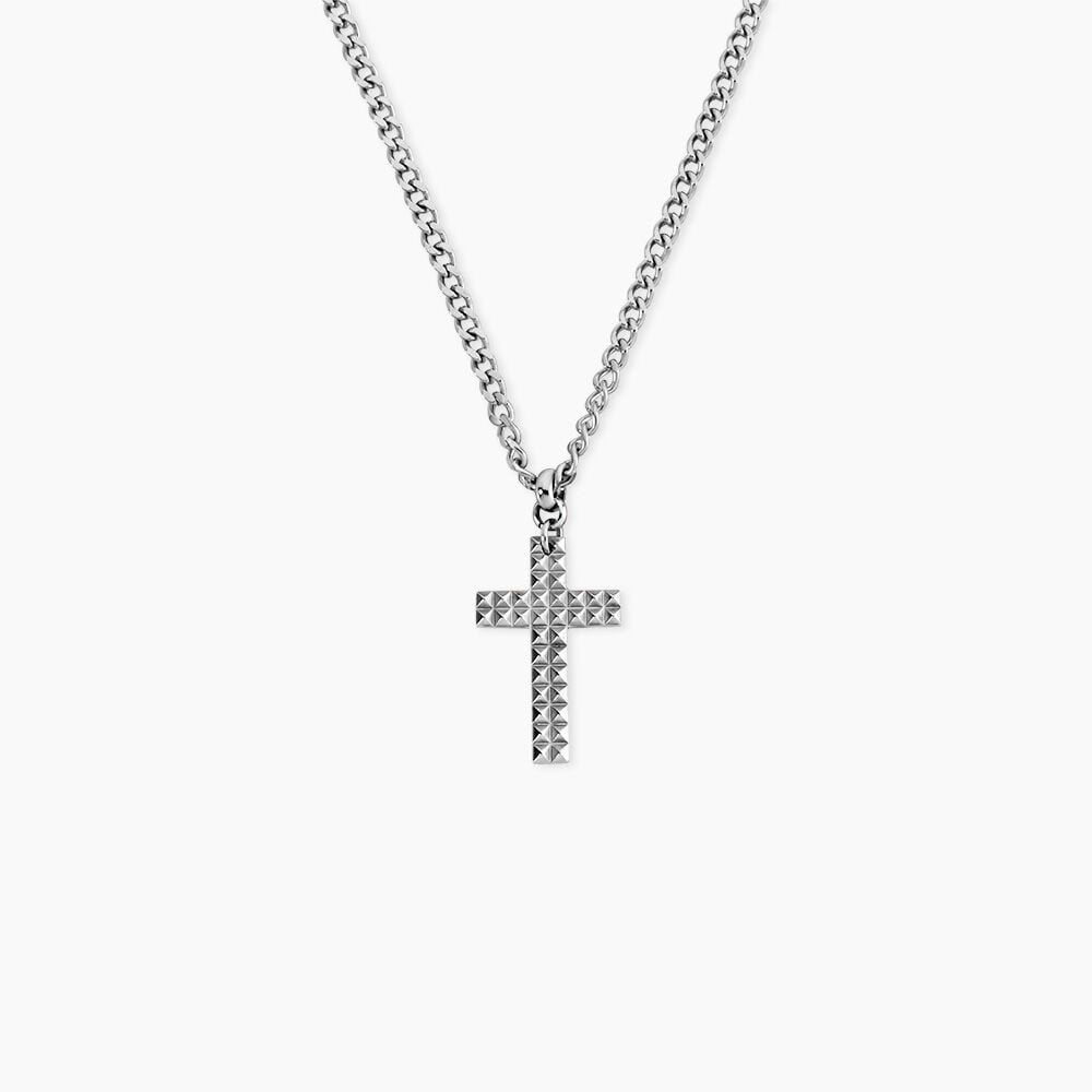 Collier M&eacute;tal Acier Argent&eacute; - Colliers fantaisie Homme | Marc Orian