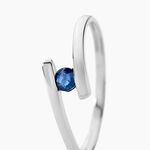 Bague Tamyra Or Blanc Saphir - Solitaires Femme | Marc Orian