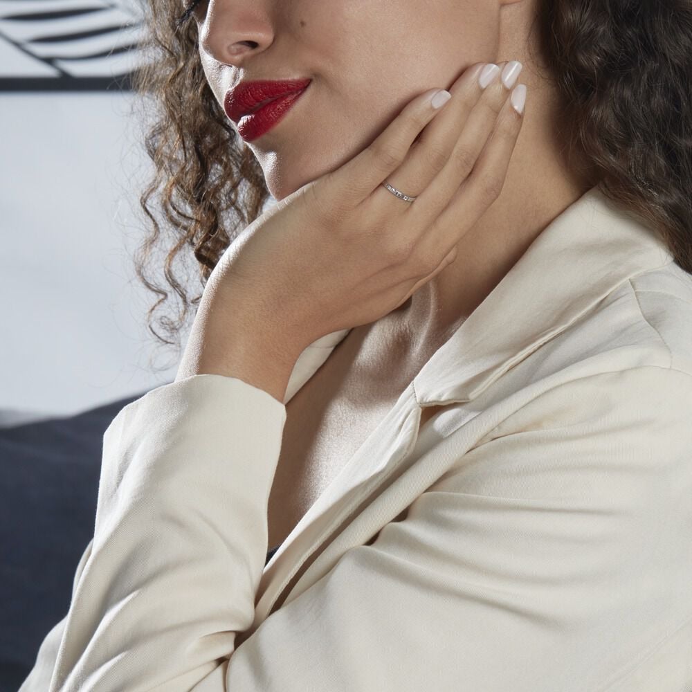 Alliance Lily-fleur Or Blanc - Alliances Femme | Marc Orian