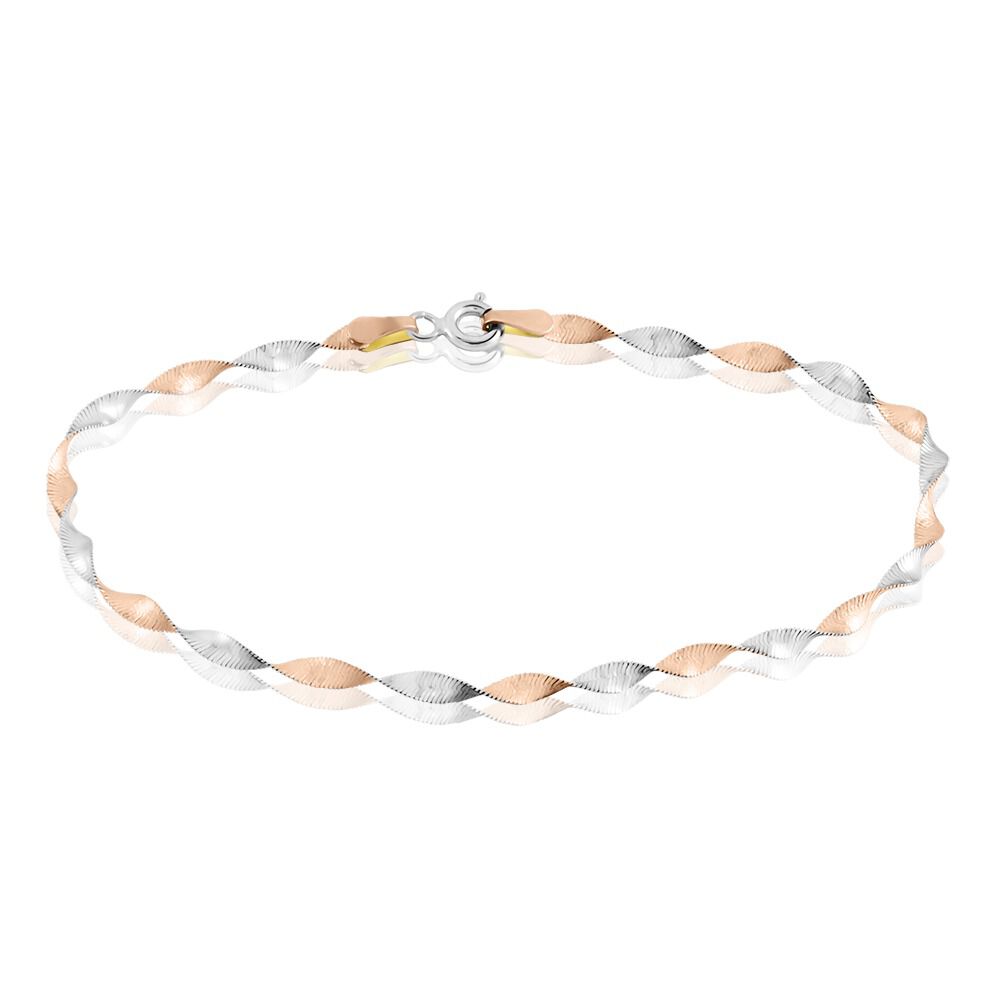 Bracelet Izar Torsadee Or Bicolore - Bracelets chaînes Femme | Marc Orian