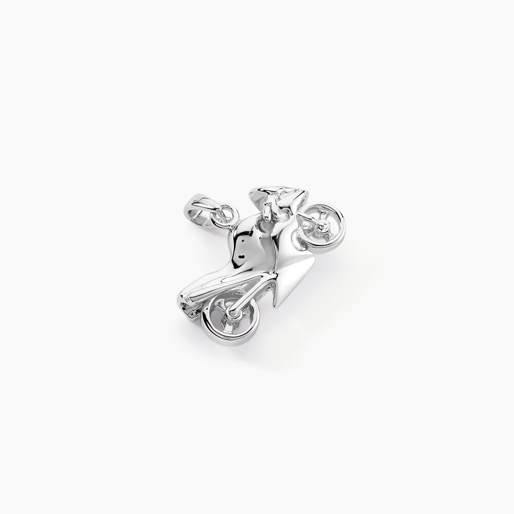 Pendentif Costanza Argent Blanc - Bijoux fantaisie Famille | Marc Orian