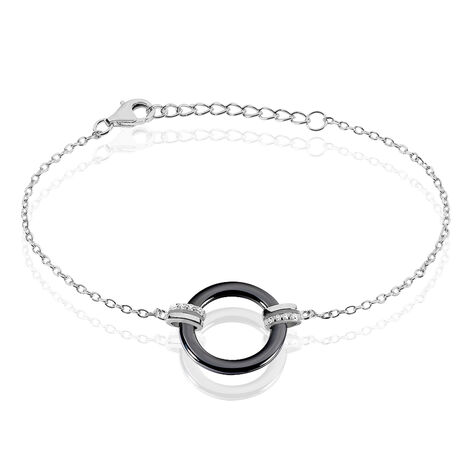 Bracelet Bertillianne Argent Blanc Céramique Et Oxyde De Zirconium - Bracelets chaînes Femme | Marc Orian