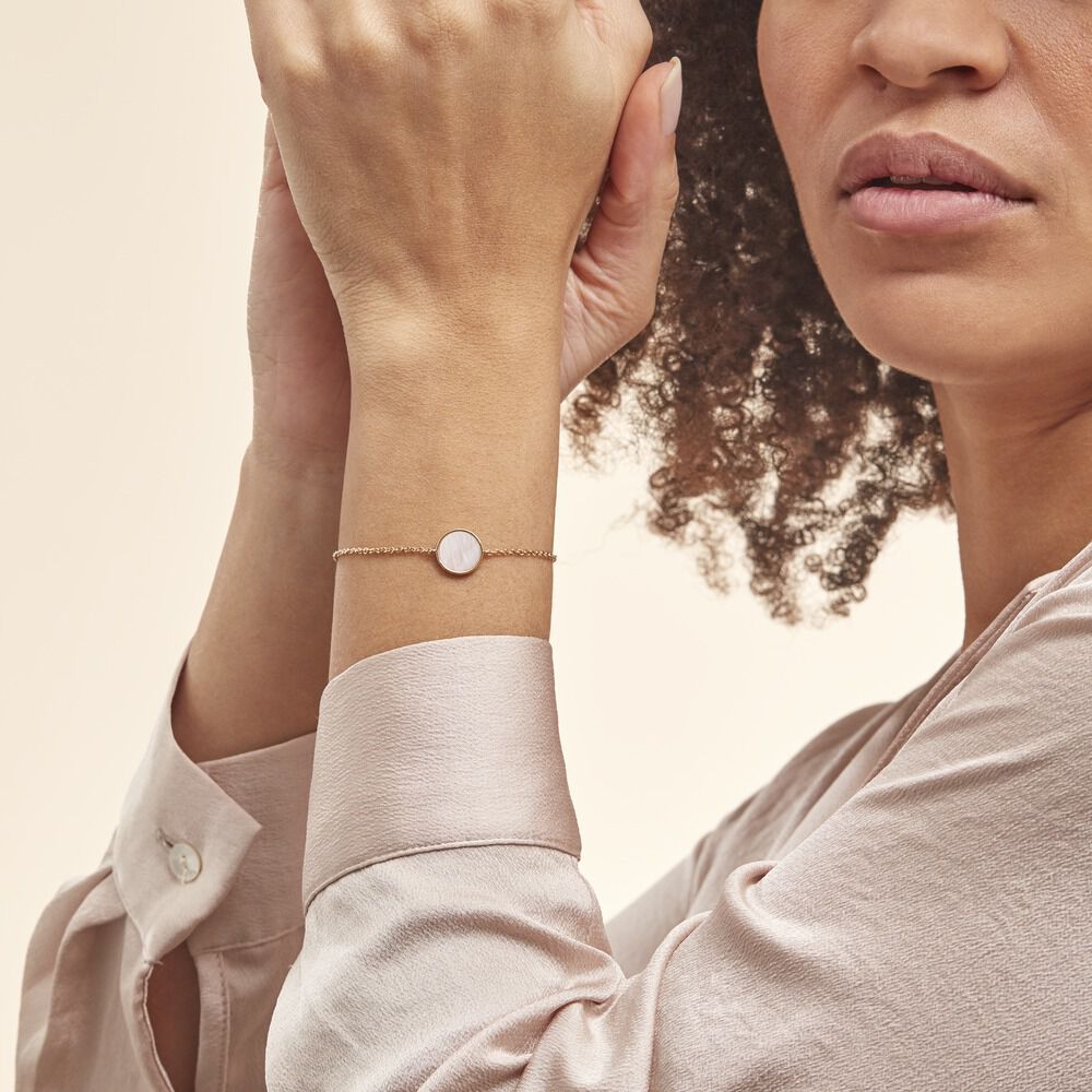 Bracelet Plaqué Or Shelagh Nacre - Bracelets Medailles Femme | Marc Orian