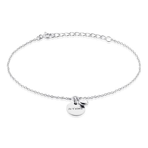 Bracelet Nikoline Argent Blanc Oxyde De Zirconium - Bracelets Medailles Femme | Marc Orian