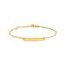 Bracelet Identité Gaspardine Maille Forçat Or Jaune - Gourmettes Enfant | Marc Orian