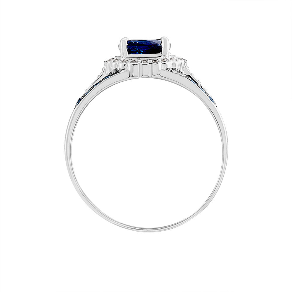 Bague Taliya Or Blanc Saphir Diamant - Solitaires Femme | Marc Orian