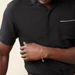 Bracelet Danae Plaquette Or Bicolore - Bracelets mailles Homme | Marc Orian