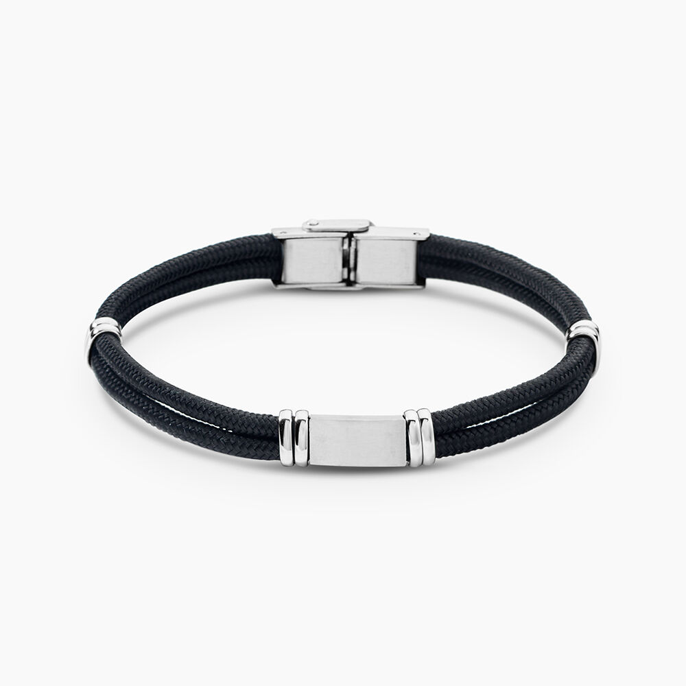 Bracelet Yannik Acier Blanc - Bracelets cordons Homme | Marc Orian