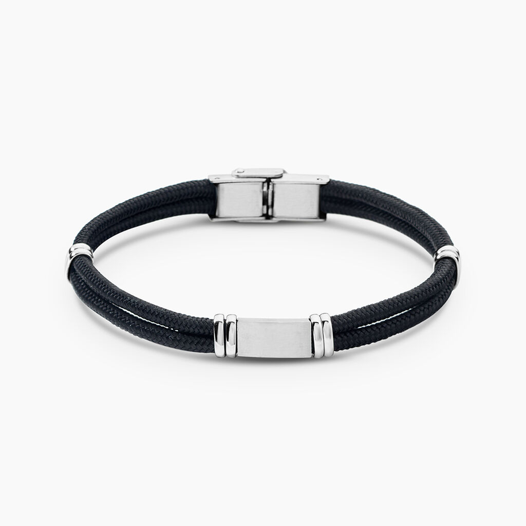 Bracelet Yannik Acier Blanc - Bracelets cordons Homme | Marc Orian