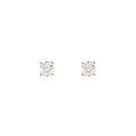 Boucles D'oreilles Puces One Or Jaune Diamants - Boucles d'oreilles mariage Femme | Marc Orian
