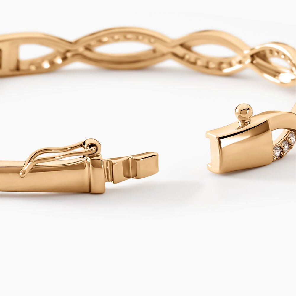 Bracelet Jonc Imae Plaqué Or Jaune Oxyde De Zirconium - Bracelets joncs Femme | Marc Orian