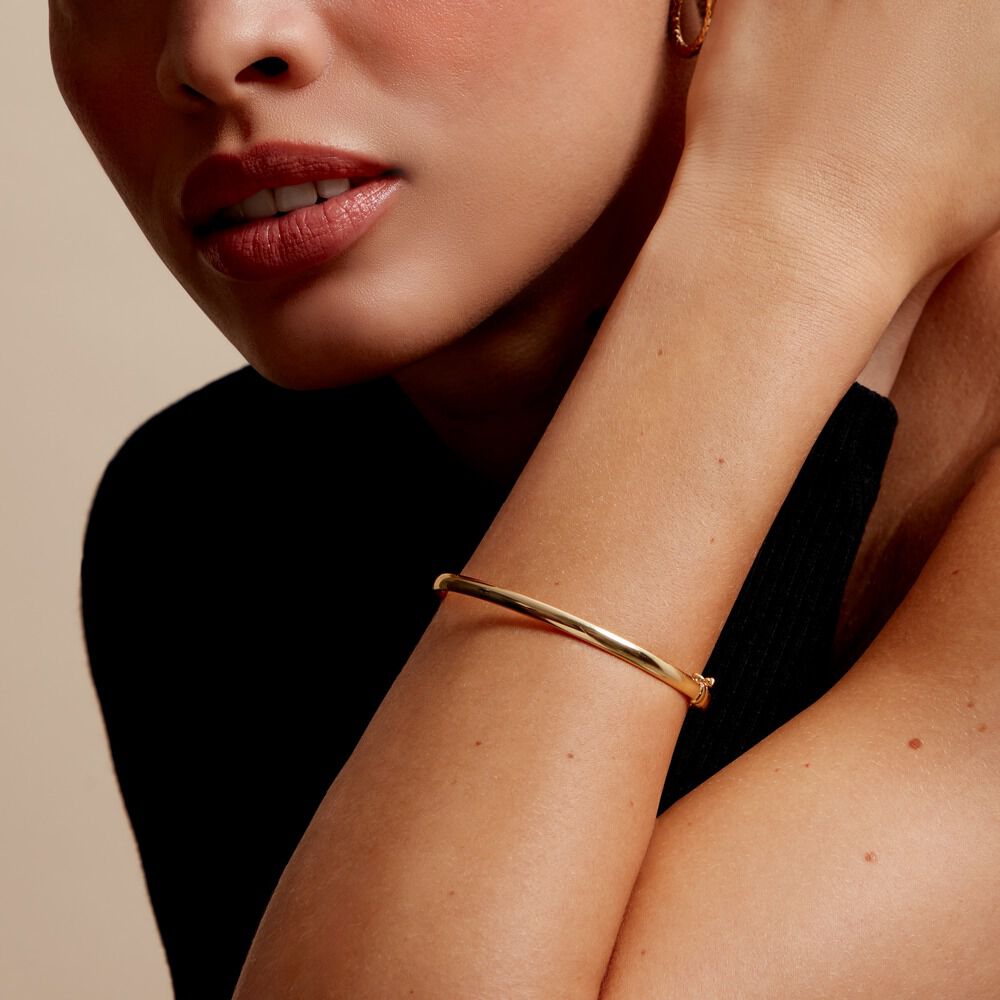 Bracelet Jonc Cynthia Or Jaune - Bracelets joncs Femme | Marc Orian