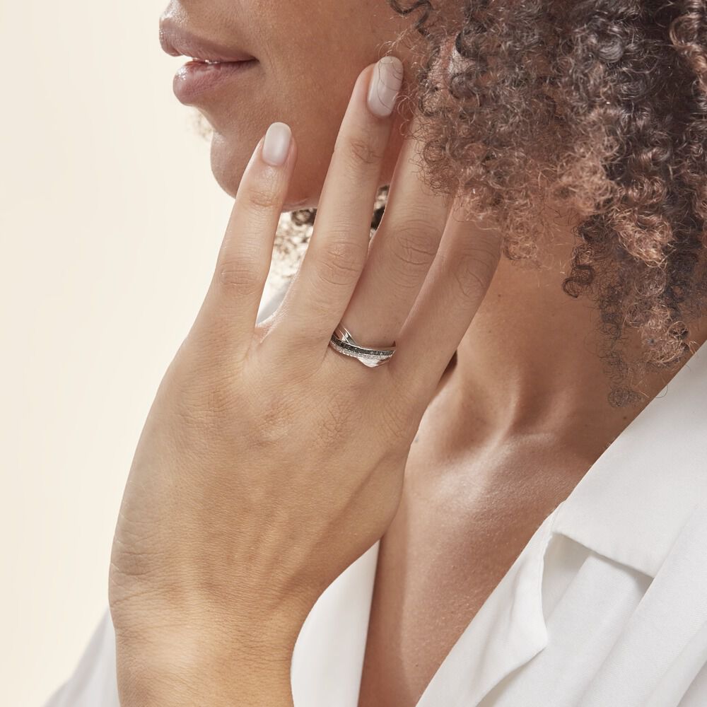 Bague Martika Or Blanc Diamant - Bagues pierres précieuses Femme | Marc Orian