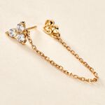 Boucle D'oreille Unitaire Edweena Or Jaune Oxyde De Zirconium - Piercings d'oreilles Femme | Marc Orian