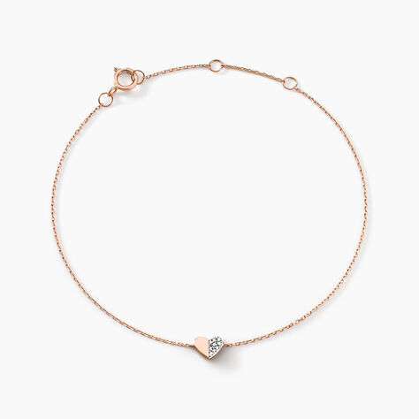 Bracelet Emilia Or Rose Diamant - Bracelets chaînes Femme | Marc Orian