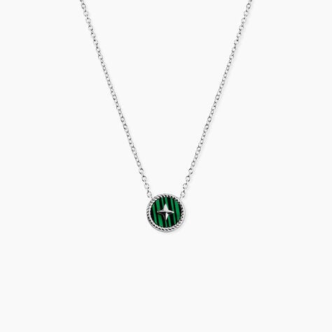 Collier Izarra Argent Blanc Malachite - Colliers avec pierres Femme | Marc Orian