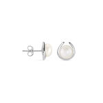 Boucles D'oreilles Pendantes Saori Argent Blanc Perle De Culture - Pendantes Femme | Marc Orian